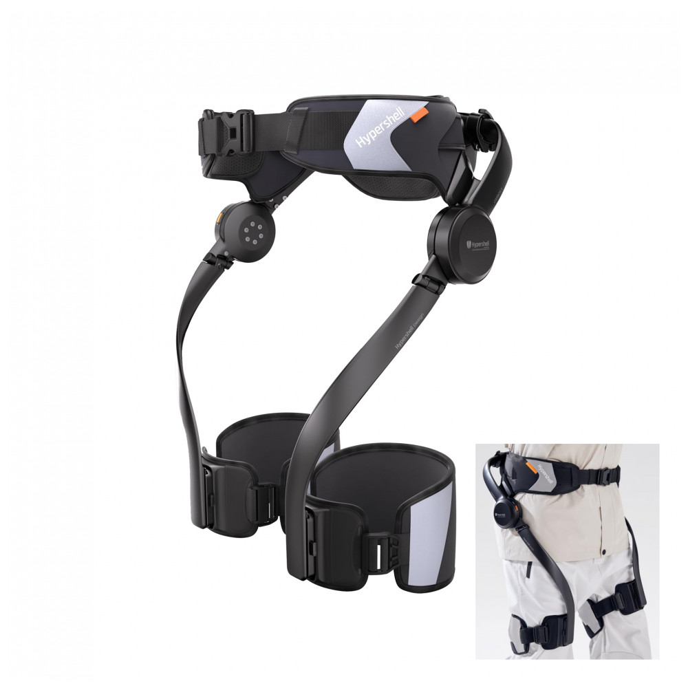 Exoesqueleto Hypershell X Carbon 800W 17,5 km por Carga 10 Modos IA Proteção IP54 2 Baterias Anti Cold